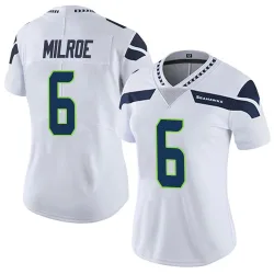 Jalen Milroe Seattle Seahawks Limited Women's Vapor Untouchable Jersey (White)