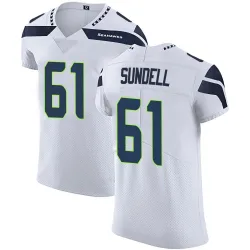 Jalen Sundell Seattle Seahawks Elite Men's Vapor Untouchable Jersey (White)