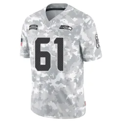 Jalen Sundell Seattle Seahawks Limited Men's 2024 Salute to Service Jersey (Arctic Camo)