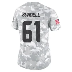 Jalen Sundell Seattle Seahawks Limited Women's 2024 Salute to Service Jersey (Arctic Camo)