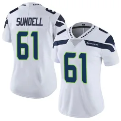 Jalen Sundell Seattle Seahawks Limited Women's Vapor Untouchable Jersey (White)