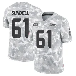 Jalen Sundell Seattle Seahawks Limited Youth 2024 Salute to Service Jersey (Arctic Camo)
