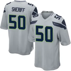 Jamie Sheriff Seattle Seahawks Game Men's Alternate Jersey (Gray)