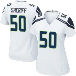 Jamie Sheriff Seattle Seahawks Game Women's Jersey (White)