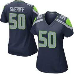 Jamie Sheriff Seattle Seahawks Game Women's Team Color Jersey (Navy)