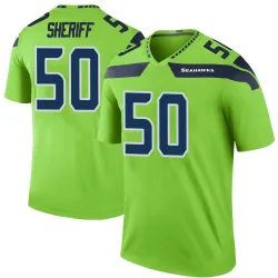 Jamie Sheriff Seattle Seahawks Legend Men's Color Rush Neon Jersey (Green)