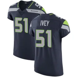 Jared Ivey Seattle Seahawks Elite Men's Team Color Vapor Untouchable Jersey (Navy)