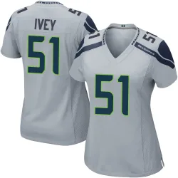 Jared Ivey Seattle Seahawks Game Women's Alternate Jersey (Gray)