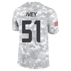 Jared Ivey Seattle Seahawks Limited Men's 2024 Salute to Service Jersey (Arctic Camo)
