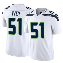 Jared Ivey Seattle Seahawks Limited Men's Vapor F.U.S.E. Jersey (White)
