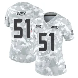 Jared Ivey Seattle Seahawks Limited Women's 2024 Salute to Service Jersey (Arctic Camo)
