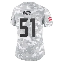 Jared Ivey Seattle Seahawks Limited Women's 2024 Salute to Service Jersey (Arctic Camo)