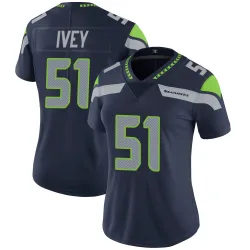 Jared Ivey Seattle Seahawks Limited Women's Team Color Vapor Untouchable Jersey (Navy)