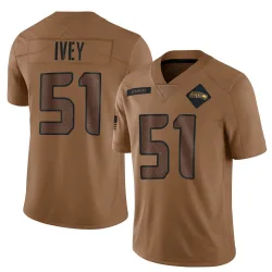 Jared Ivey Seattle Seahawks Limited Youth 2023 Salute To Service Jersey (Brown)