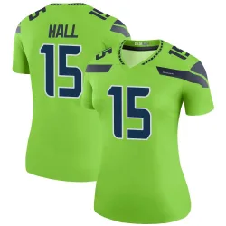 Jaren Hall Seattle Seahawks Legend Women's Color Rush Neon Jersey (Green)