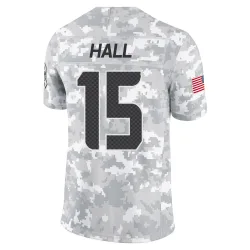 Jaren Hall Seattle Seahawks Limited Men's 2024 Salute to Service Jersey (Arctic Camo)