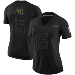 Jaren Hall Seattle Seahawks Limited Women's 2020 Salute To Service Jersey (Black)