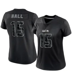 Jaren Hall Seattle Seahawks Limited Women's Reflective Jersey (Black)