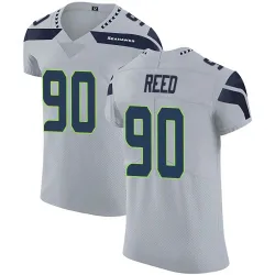 Jarran Reed Seattle Seahawks Elite Men's Alternate Vapor Untouchable Jersey (Gray)