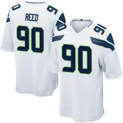 Jarran Reed Seattle Seahawks Game Men's Jersey (White)