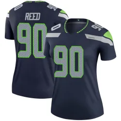 Jarran Reed Seattle Seahawks Legend Women's Jersey (Navy)