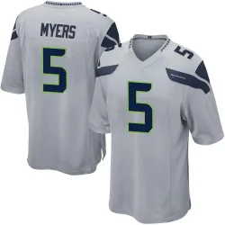 Jason Myers Seattle Seahawks Game Men's Alternate Jersey (Gray)