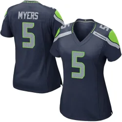 Jason Myers Seattle Seahawks Game Women's Team Color Jersey (Navy)