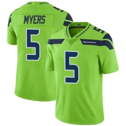 Jason Myers Seattle Seahawks Limited Men's Color Rush Neon Jersey (Green)