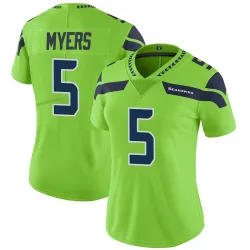Jason Myers Seattle Seahawks Limited Women's Color Rush Neon Jersey (Green)