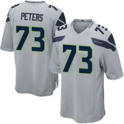 Jason Peters Seattle Seahawks Game Men's Alternate Jersey (Gray)