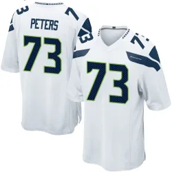 Jason Peters Seattle Seahawks Game Men's Jersey (White)