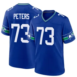 Jason Peters Seattle Seahawks Game Men's Throwback Jersey (Royal)