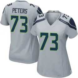 Jason Peters Seattle Seahawks Game Women's Alternate Jersey (Gray)