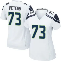 Jason Peters Seattle Seahawks Game Women's Jersey (White)