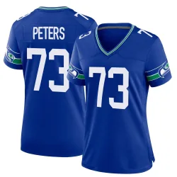 Jason Peters Seattle Seahawks Game Women's Throwback Jersey (Royal)
