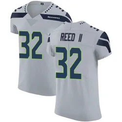 Jerrick Reed II Seattle Seahawks Elite Men's Alternate Vapor Untouchable Jersey (Gray)