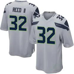 Jerrick Reed II Seattle Seahawks Game Men's Alternate Jersey (Gray)