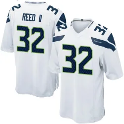 Jerrick Reed II Seattle Seahawks Game Men's Jersey (White)