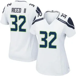 Jerrick Reed II Seattle Seahawks Game Women's Jersey (White)