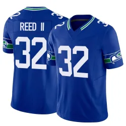 Jerrick Reed II Seattle Seahawks Limited Men's Throwback Vapor F.U.S.E. Jersey (Royal)