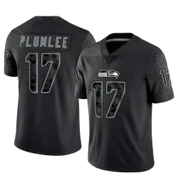 John Rhys Plumlee Seattle Seahawks Limited Men's Reflective Jersey (Black)