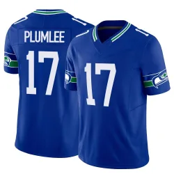 John Rhys Plumlee Seattle Seahawks Limited Men's Throwback Vapor F.U.S.E. Jersey (Royal)