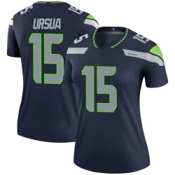 John Ursua Seattle Seahawks Legend Women's Jersey (Navy)