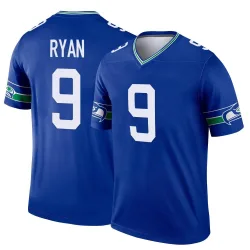 Jon Ryan Seattle Seahawks Legend Men's Throwback Jersey (Royal)