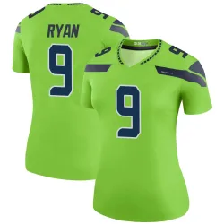 Jon Ryan Seattle Seahawks Legend Women's Color Rush Neon Jersey (Green)