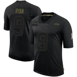 Jon Ryan Seattle Seahawks Limited Men's 2020 Salute To Service Jersey (Black)