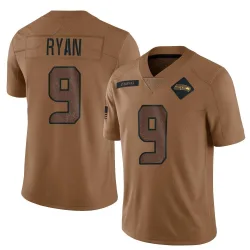 Jon Ryan Seattle Seahawks Limited Men's 2023 Salute To Service Jersey (Brown)