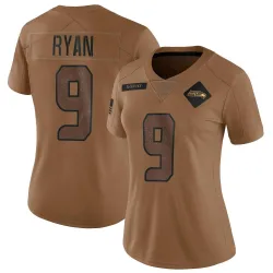 Jon Ryan Seattle Seahawks Limited Women's 2023 Salute To Service Jersey (Brown)
