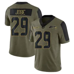 Josh Jobe Seattle Seahawks Limited Men's 2021 Salute To Service Jersey (Olive)