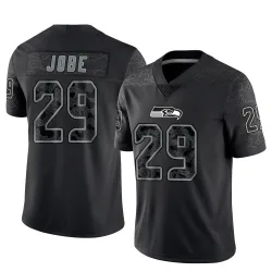 Josh Jobe Seattle Seahawks Limited Men's Reflective Jersey (Black)